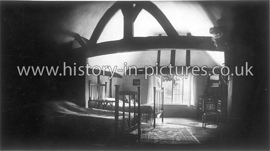 a Bedroom, Ye Olde Woolpack Inn, Coggeshall, Essex. c.1920's